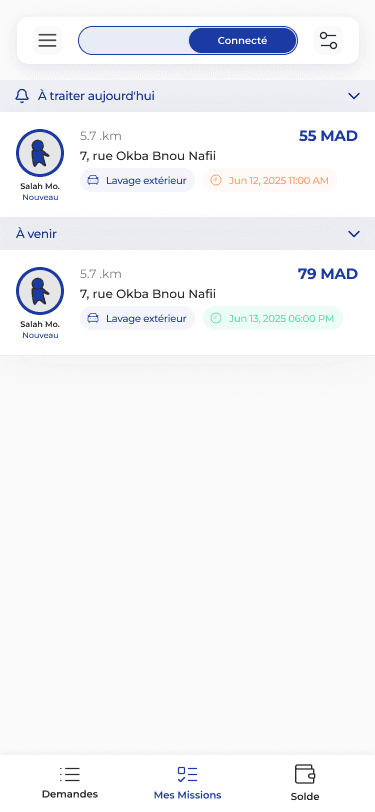 prestatire page d'accueil